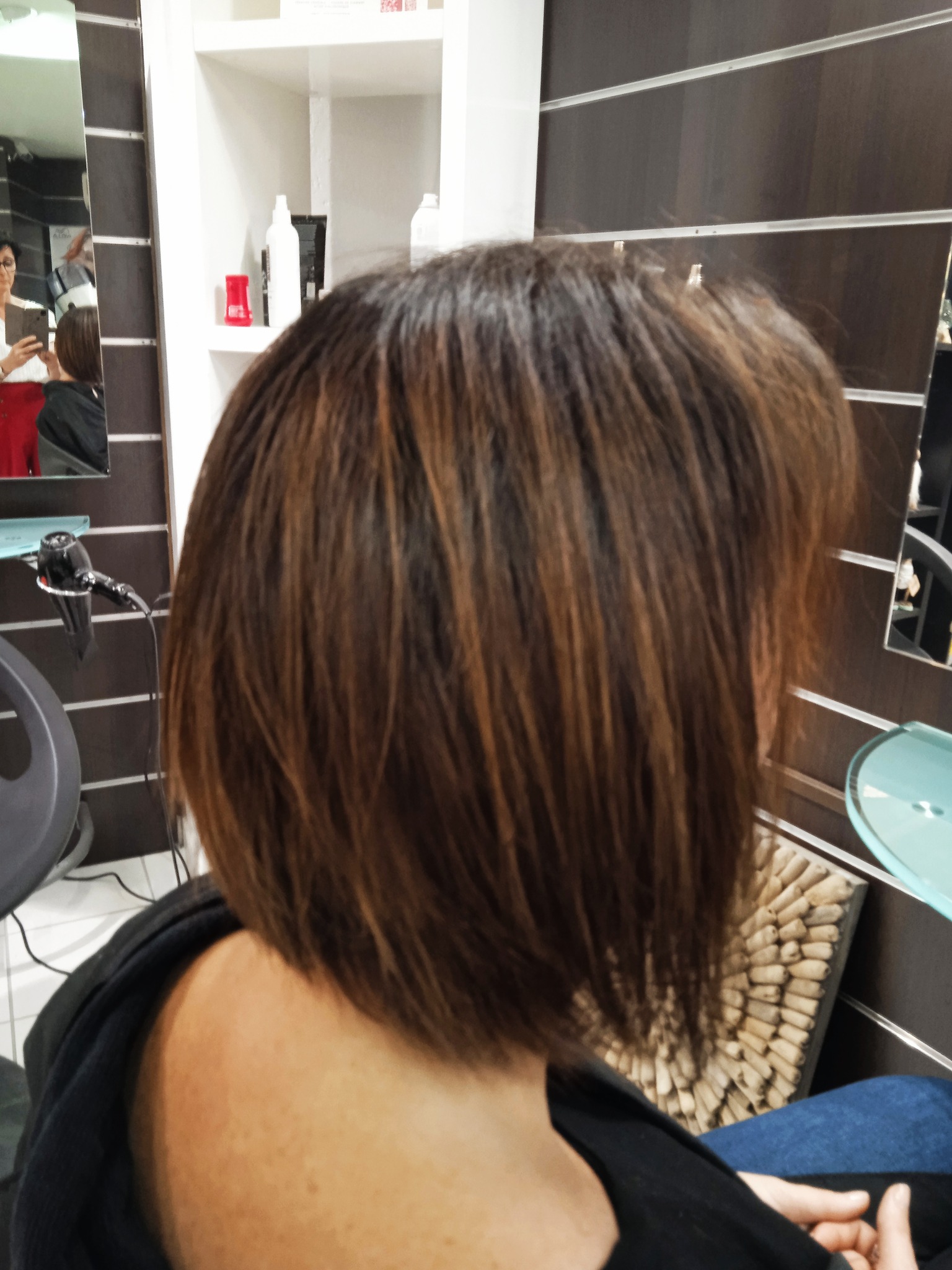 Coiffure sur cliente