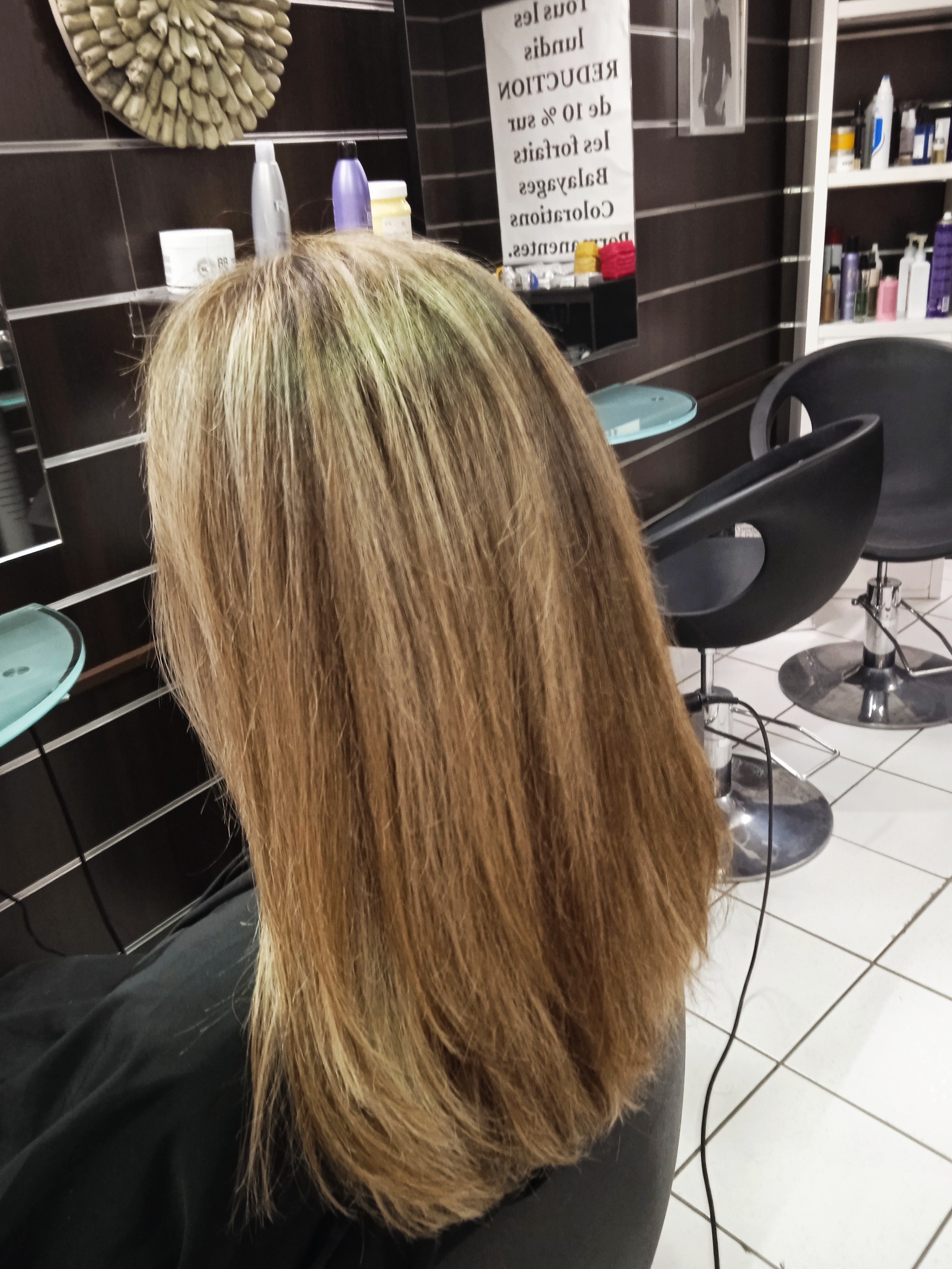 Coiffure sur cliente